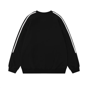 Sweat-shirt à col ras du cou surdimensionné en éponge vierge 100% coton épais pour homme avec poche tombante et impression personnalisée - Product Image 3