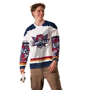 Uniformes de Hockey sobre Hielo Personalizados de Primera Calidad, Transpirables, 100% Poliéster, Antibacterianos, con Nombre de Equipo Personalizado, Venta al Por Mayor de Fábrica - Product Image 1