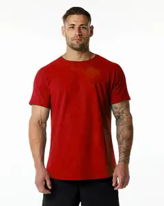 T-shirt Streetwear personnalisé de haute qualité pour hommes, coupe ajustée à manches mi-longues, chemises de qualité supérieure | Échantillon gratuit