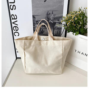 กระเป๋าโท้ทผ้าใบสำหรับงานเปิดแสดงสินค้าใหม่กระเป๋าผ้าแคนวาสพิมพ์โลโก้ธุรกิจ - Product Image 4