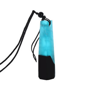 Bijoux en bois et résine pour femme, conception Unique, collier de type pendentif, vente en gros - Product Image 6