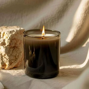 Luxury Aesthetic Black Glass Jar Scented <b>Candle</b> Soy Wax Aromatherapy Home Decor Wedding Party Gift Smokeless <b>Long</b> <b>Lasting</b> Unique - Product Image 1