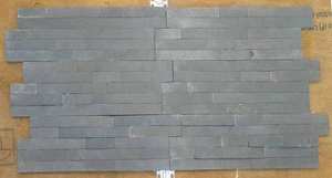 Panneaux de pierre de grand livre de Quartzite d'ardoise indienne noire de Himachal pour la Culture fendue de revêtement de mur décoratif extérieur intérieur de villa - Product Image 3