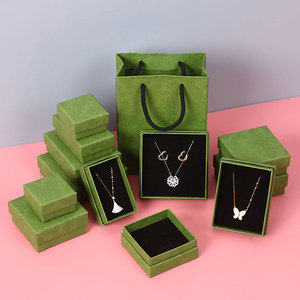 Caja de joyería de aguacate Caja de joyería vintage Collar Anillo Pendiente Paquete de regalo Almacenamiento Precio al por mayor - Product Image 5