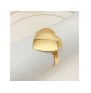 Venta al por mayor, proveedor de anillo de tejido de color oro rosa, diseño simple, servilletero de aluminio, a precio asequible - Product Image 2