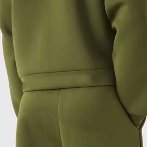 Ensemble de survêtement pour homme en coton 100% tricoté en molleton avec motif imprimé pour l'hiver, ensemble sweat-shirt et pantalon de survêtement - Product Image 3