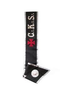 Echarpe masónica - AASR - 30.º grado - C.K.H + Echarpe de águila hecha de cinta moiré - Reverso negro Ancho de la cinta: 11 cm - Product Image 3