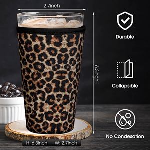ปลอกแก้วกาแฟนีโอพรีนแบบกำหนดเอง ขนาด 16-32 ออนซ์ ปลอกหุ้มแก้วกาแฟแบบใช้ซ้ำได้ เก็บอุณหภูมิ - Product Image 3