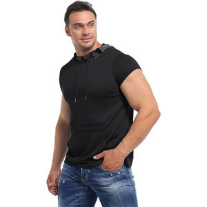 Camiseta sin mangas de algodón para hombre, chaleco interior para actividad física, camiseta sin mangas para deportes de alto rendimiento y gimnasio. - Product Image 3