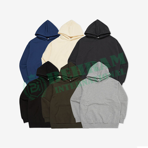 Sudadera con Capucha para Hombre Behram International, Diseño Moderno, Talla Grande, Lisa, con Hombros Caídos, Informal, para Otoño - Product Image 5