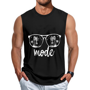 Camiseta sin Mangas de Malla de Alta Calidad para Hombre, Talla Grande, Ajuste Holgado, Algodón, Secado Rápido, Ecológica, Personalizable - Product Image 1