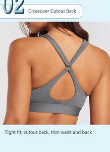 Sujetador deportivo con correa ajustable Ajuste cómodo inalámbrico para entrenamiento diario - Product Image 3