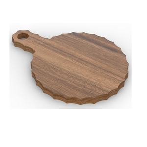 Tabla de cortar de madera redonda de primera calidad de madera dura de origen sostenible para la cocina del hogar Elevar la experiencia culinaria - Product Image 4