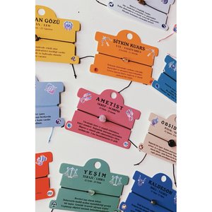 Braccialetti segno zodiacale pietra naturale