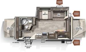 CLEAN Nouveau 2022 Foorest River Rockwood Roo 235S - Product Image 3