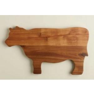 เขียงไม้บัฟฟาโล ทำมือ รูปทรงสี่เหลี่ยมผืนผ้า พร้อมเชือกธรรมชาติสำหรับแขวน  สามารถปรับแต่งได้ สำหรับใช้ในบ้าน โรงแรม ร้านอาหาร - Product Image 1