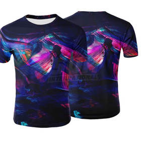 Camiseta de Sublimación Sólida con Logotipo Personalizado de Último Diseño para Hombre, 100% Algodón, Ligera, Holgada, Transpirable y de Secado Rápido - Product Image 6