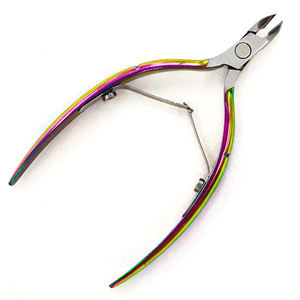 Pinzas para cutículas Acero inoxidable titanio recubierto belleza manicura pinzas para cutículas - Product Image 1