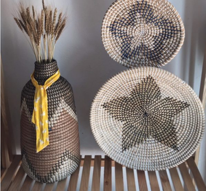 Jarrón Moderno de Seagrass Tejido a Mano para Decoración del Hogar, Estilo Boho, Decoración de Mesa, Hecho a Mano en Vietnam, King Craft VIET, Color Personalizable - Product Image 3