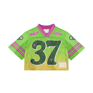 New Arrival Knitted Mesh Boxy <b>T</b>-<b>Shirt</b> OEM Custom Breathable Streetwear Style <b>Men</b> Summer Quick Dry Oversized Letter <b>V</b>-<b>Neck</b> - Product Image 4