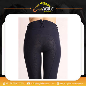 Culotte d'équitation pour femmes taille haute pleine poignée extensible vêtements personnalisés en vrac en gros équitation Jodhpurs pantalon - Product Image 6