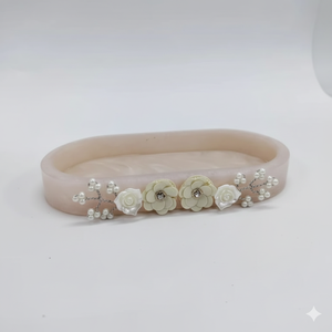 Plateau Moderne en Résine Polie, Plateau de Service sur Mesure, Plateau à Bijoux, Plateau de Vanité, Plateau de Cuisine, Plateau Tendance pour Table, Ramadan, Mariage - Product Image 2