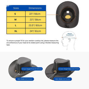 หมวกคาวบอยใช้ได้ทุกเพศใหม่2025พิมพ์ปีกกว้างสไตล์ตะวันตกฤดูหนาวกลางแจ้งเป็นมิตรกับสิ่งแวดล้อมน้ำหนักเบา - Product Image 6