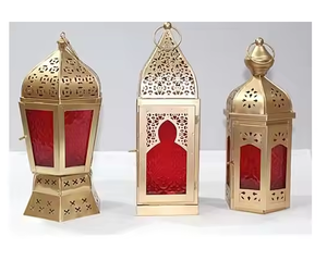 Linterna de Metal decorativa personalizada especial de Ramadán para candelabro Estilo nórdico moderno diseño de moda para decoración del hogar - Product Image 5