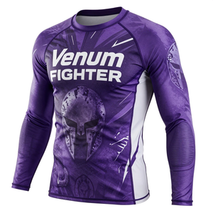 เสื้อรัดกล้ามเนื้อแขนยาว Venum Fighter Rush Guard คุณภาพเยี่ยม ดีไซน์ล่าสุด ออกแบบเองได้ คุณภาพดีที่สุด - Product Image 2