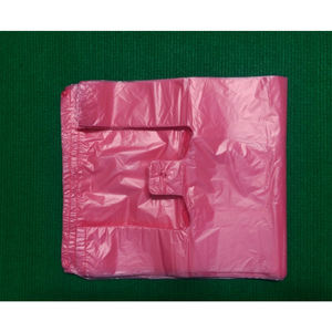 Custom logo Print Hdpe Handle T-shirt Grocery Biodegradable Usable Compostable Plastic Bags Made in Vietnam - Product Image 3