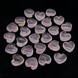 Cuarzo rosa suave tallado a mano en forma de corazón piedra preciosa para la fabricación de joyas 10mm cuarzo rosa Natural piedras preciosas sueltas tallado Briolette - Product Image 3
