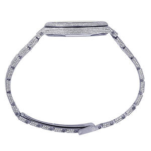Reloj de Acero Inoxidable con Diamantes de Moissanita de Alto Brillo, VVS, Tendencia, Superventas, Estilo Hip Hop, Lujoso para Hombre - Product Image 4