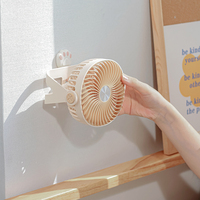 Boîte carrée suspendue murale Ventilateurs pliants Usb personnels avec veilleuse séparée Support de bureau portable en macaron Mini ventilateur de table de bureau