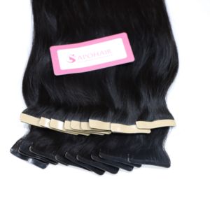 Extensiones de cabello humano con cinta delgada rusa rubia, cutícula completa alineada, estilo de onda de agua, 8 '', 34 pulgadas, tamaño completo, precio al por mayor - Product Image 6