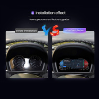 NaviFly Système LINUX Compteur de vitesse de voiture LCD Affichage numérique 12,3 pouces pour BMW Série 1 F20 F52 Série 2 F22 X1 F48 F49 X2 F39 avec CP