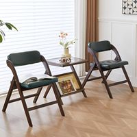Chaises de salle à manger pliantes modernes en acier inoxydable vert, sièges rembourrés, lot de 2 chaises d'appoint empilables pour hôtel, salon, chambre à coucher
