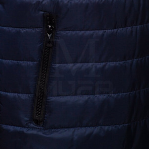 Nouvel Arrivage Gilet matelassé pour homme de haute qualité avec fermeture éclair pour l'hiver, logo personnalisé, tissu polyester/coton, faible MOQ, en promotion - Product Image 4