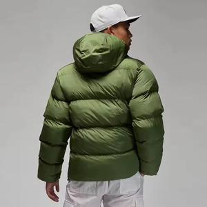 Chaqueta acolchada brillante burbuja de moda para hombre abrigo de invierno con capucha y logotipo impreso personalizado con servicio OEM - Product Image 6