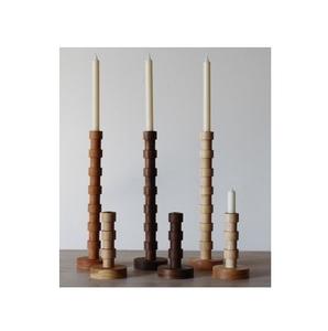 Classic design wooden <b>candlestick</b> premium quality <b>large</b> size wood candle holder for best selling candle holder at good price - Product Image 1