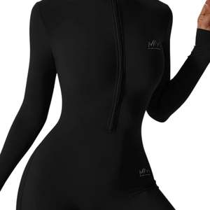 Vestido Corto Ajustado de Manga Larga con Cierre Frontal para Mujer, Elástico, Informal, para Calle, Ajustado - Product Image 2