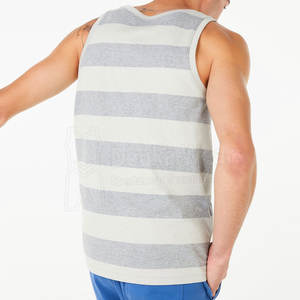 Débardeurs de sport imprimés à col rond, coupe ajustée, sur mesure, faible MOQ, pour hommes, personnalisables, 100 % coton, sans manches, pour l'entraînement - Product Image 3