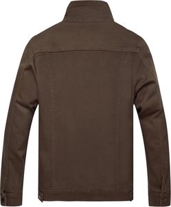 100% coton hommes Denim veste Streetwear Jean manteau avec impression personnalisée et broderie Logo surdimensionné Denim vestes - Product Image 2