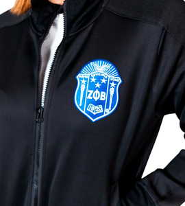 Zeta phi Beta sorority ชุดวอร์ม1920ผู้หญิงสีฟ้าขาวปักลายสีฟ้าและกางเกงวิ่งจ็อกเกอร์เสื้อกันหนาว - Product Image 4