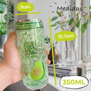 Tazza Termica da 500ml con Raffreddatore in Idrogel, Design Carino a Forma di Avocado per Viaggi, Realizzata in Plastica - Product Image 3