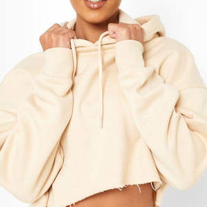 Chándal corto de algodón de alta calidad, conjunto de 2 piezas, sudaderas con capucha y cremallera doble con logotipo personalizado y joggers para mujer - Product Image 3