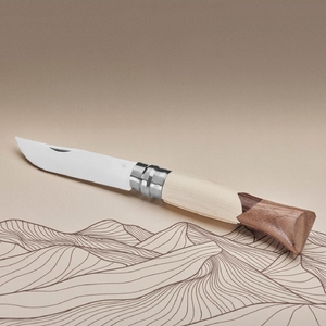 Cuchillo de bolsillo de acero damasco inoxidable de alta calidad con mango de madera Cuchillo de bolsillo de supervivencia al aire libre para aplicación de cuero - Product Image 6