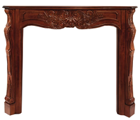 EFS Cheminée autoportante en bois cintrée, design moderne et luxueux, écologique, haute résistance, pour la rénovation intérieure élégante et classique