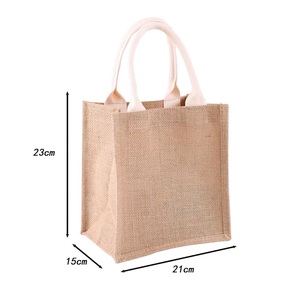 2025 bolsos de mano de yute de algodón reutilizables populares para mujeres accesorios de viaje de playa al por mayor de moda Uso de regalo de compras simple - Product Image 2