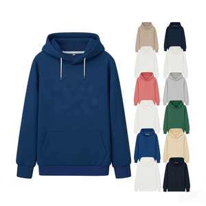 Sweat à capuche streetwear pour homme, entièrement zippé, avec logo personnalisé, 500 GSM, en toile 100% coton, motif uni, séchage rapide et respirant - Product Image 3