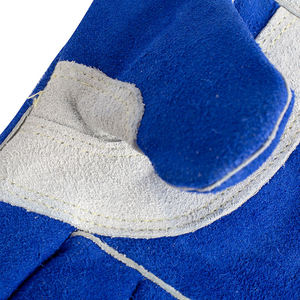 ถุงมืองานเชื่อมสำหรับผู้ชายวัสดุหนังสีเหลืองปรับขนาดได้งานตามสั่ง - Product Image 5